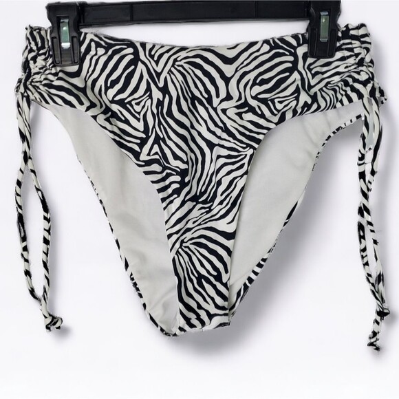 VYB Zebra Print Bikini Bottoms Size Large - Picture 1 of 9